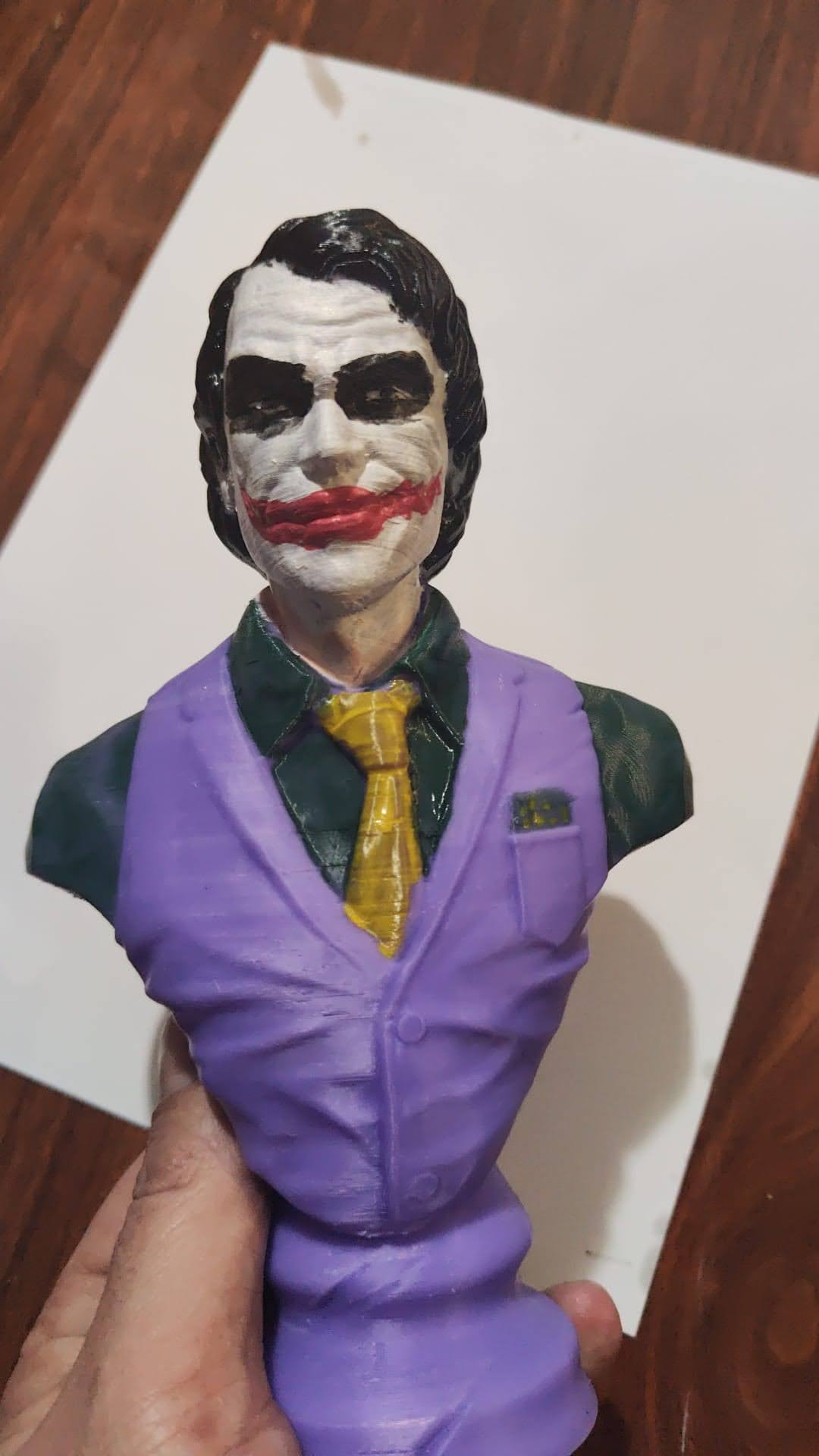 Busto Joker pintado